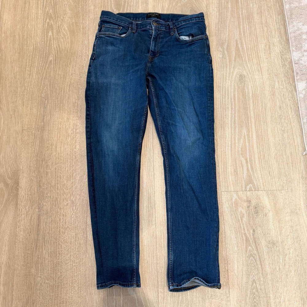 Banana Republic Factory 33 x 32 Men's Deep Indigo Straight Leg Jeans